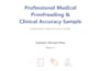 proofread medical content with clinical accuracy, evidence